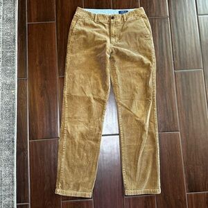 Polo Ralph Lauren Corduroy Pants Youth Boy Size 18 Tan Beige Casual School 28x27